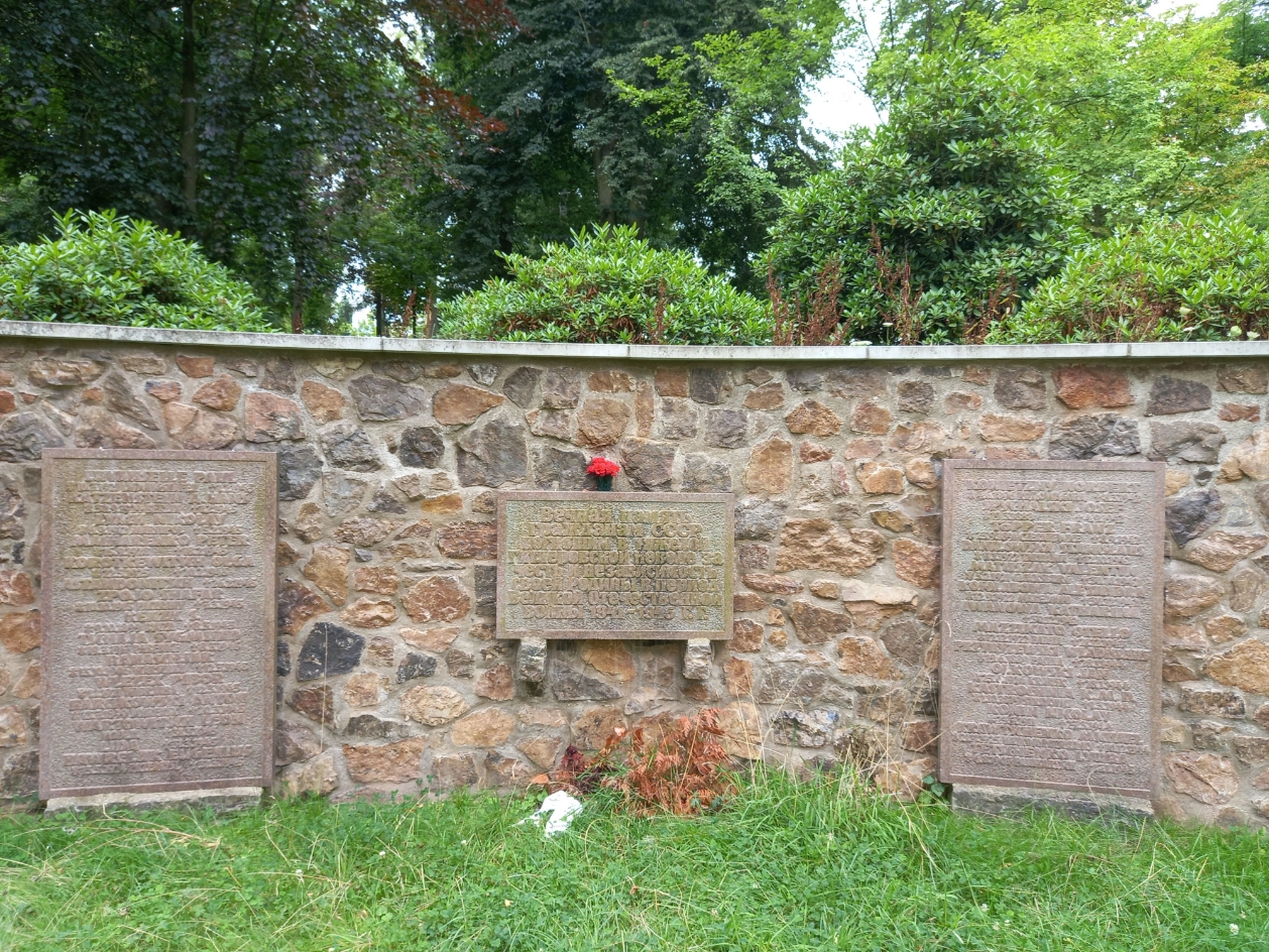 Mahnmal für die Opfer des Faschismus im Rathenau-Park in Bad Salzungen, 2025. Foto: Stefan Lochner