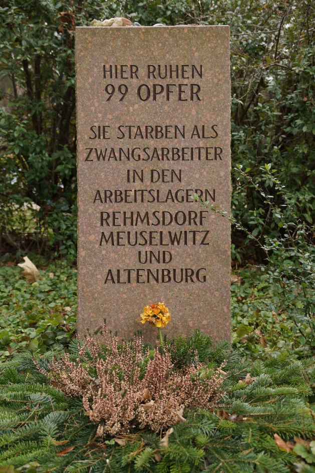 Gedenkstätte Friedhof Altenburg, 2022. Foto: Katharina Brand