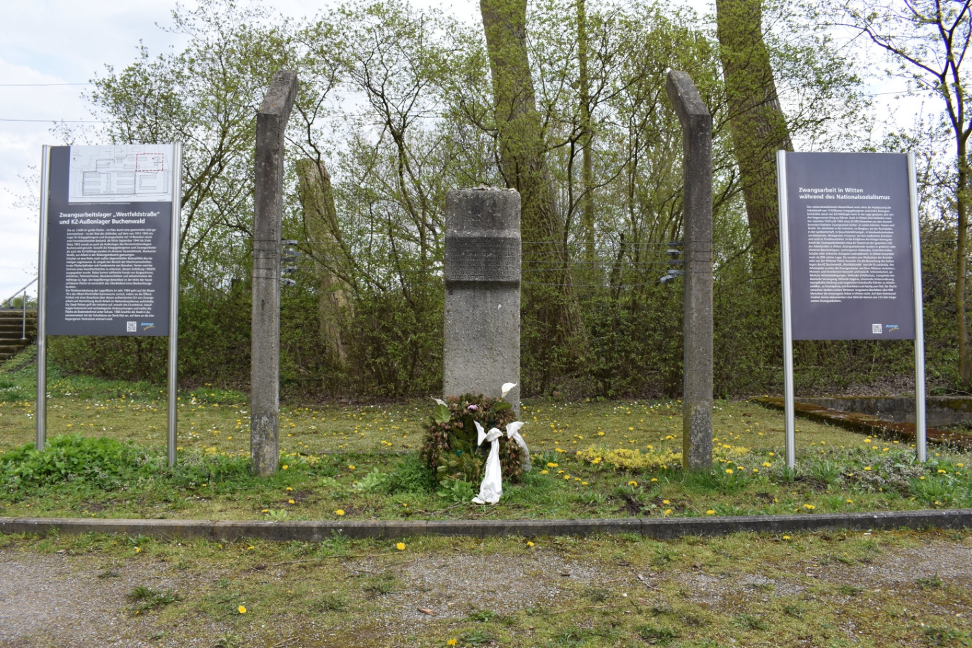Die Gedenkstätte am ehemaligen Lagerstandort, 2023. Foto: Ronald Hirte 