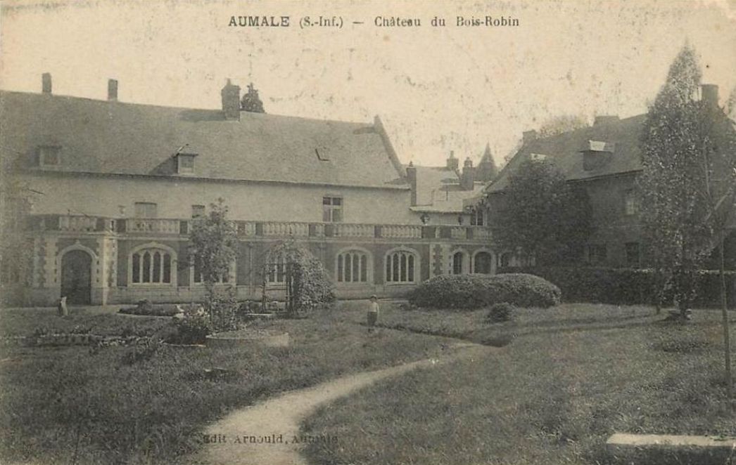 Das Schloss Bois Robin in Aumale, Ansichtskarte ohne Datum