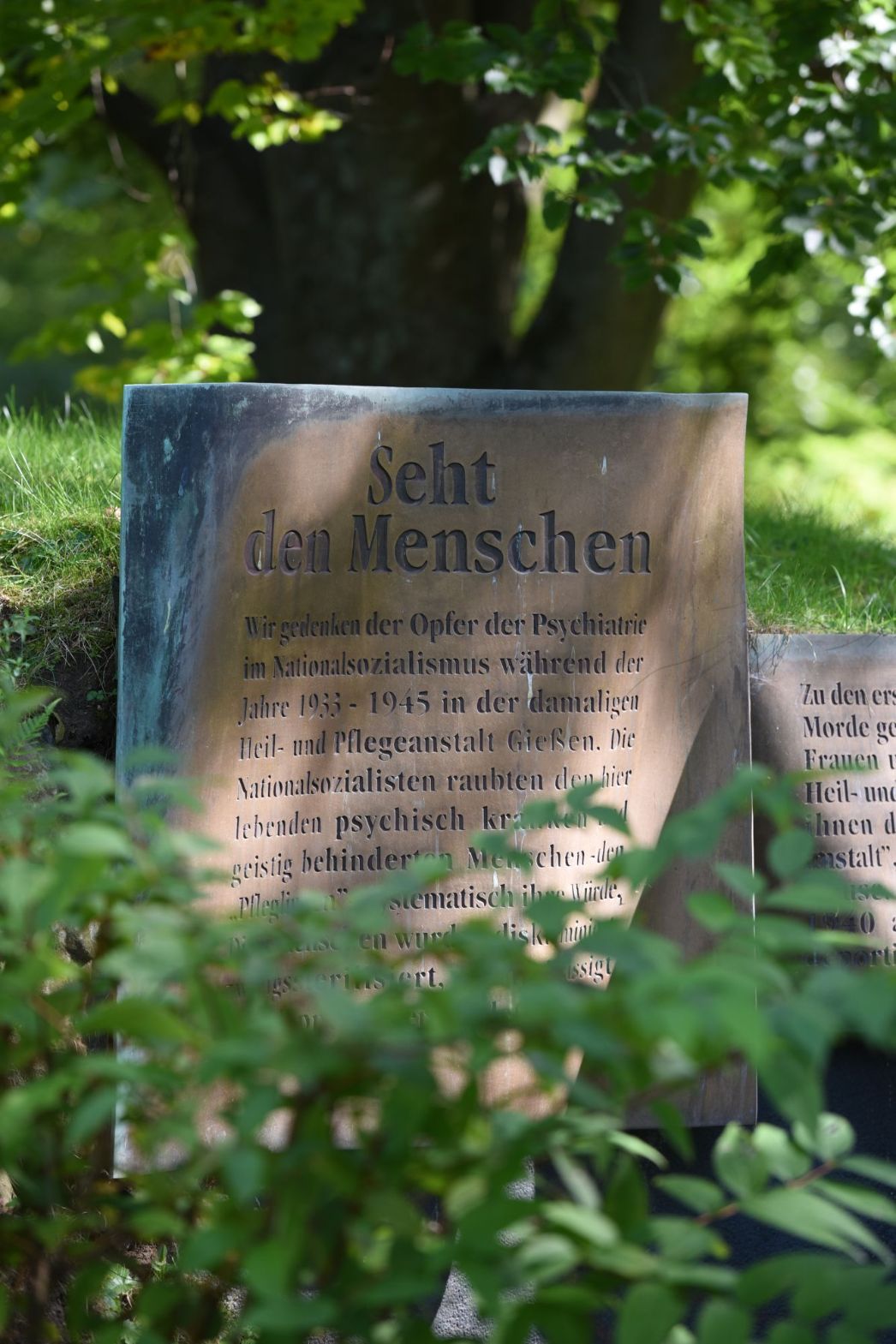 Mahnmal auf dem Klinikgelände Gießen, undatiert. Foto: Uwe Zucchi