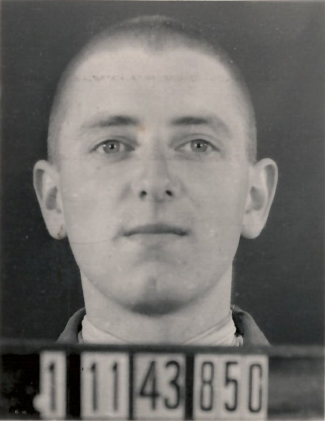 Wim van Putten nach seiner Einweisung in das KZ Buchenwald (Ausschnitt der Häftlingspersonalkarte), November 1944. Foto: Erkennungsdienst der SS