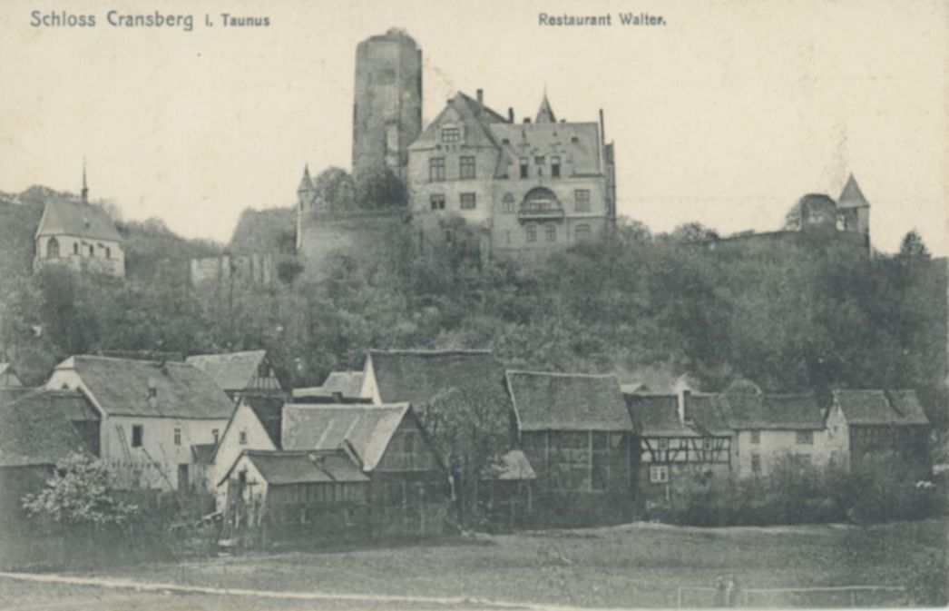 Schloss Kransberg, Ansichtskarte 1907