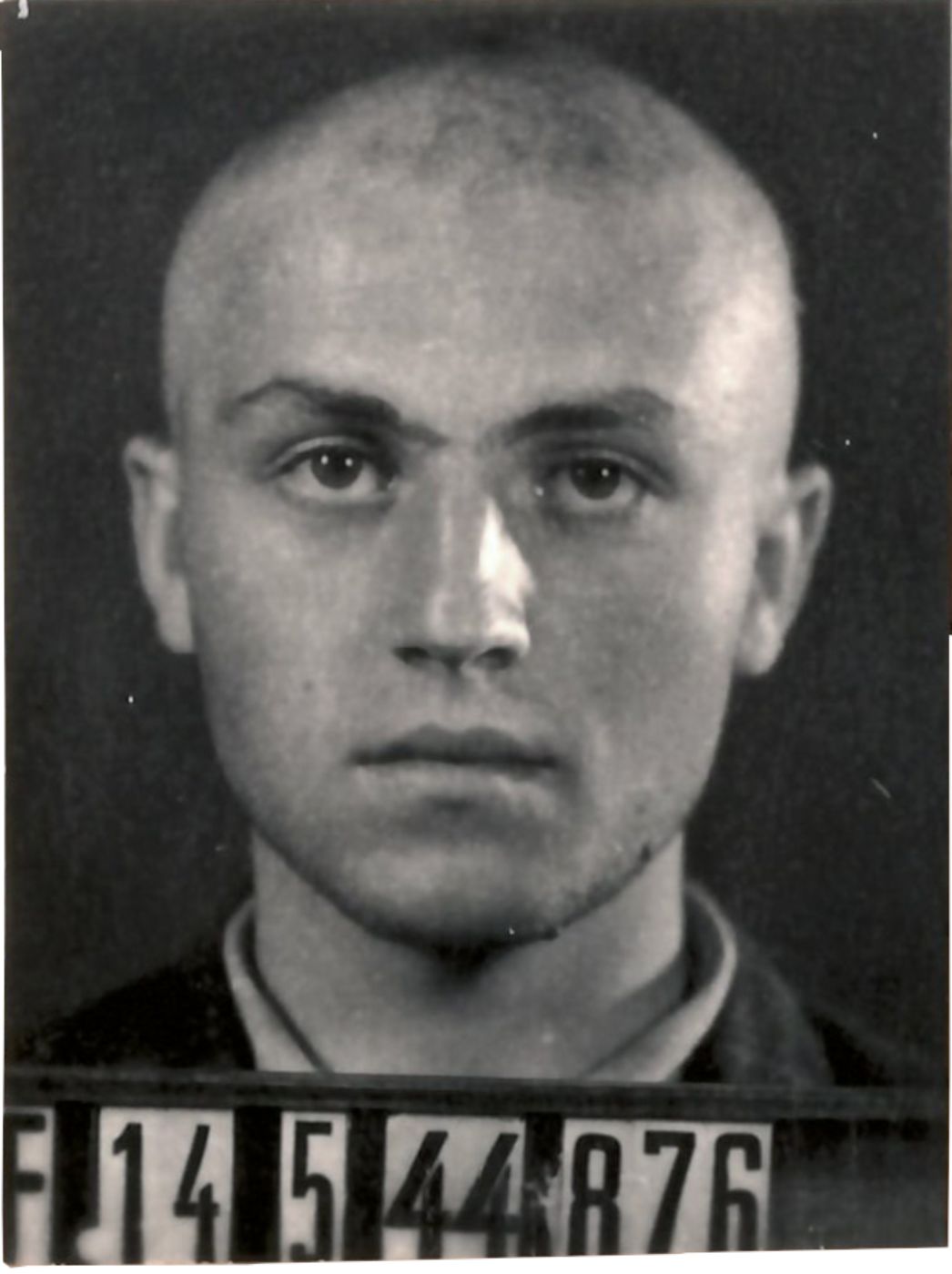 François Jacquemin nach seiner Ankunft im KZ Buchenwald (Ausschnitt der Häftlingspersonalkarte), 1944