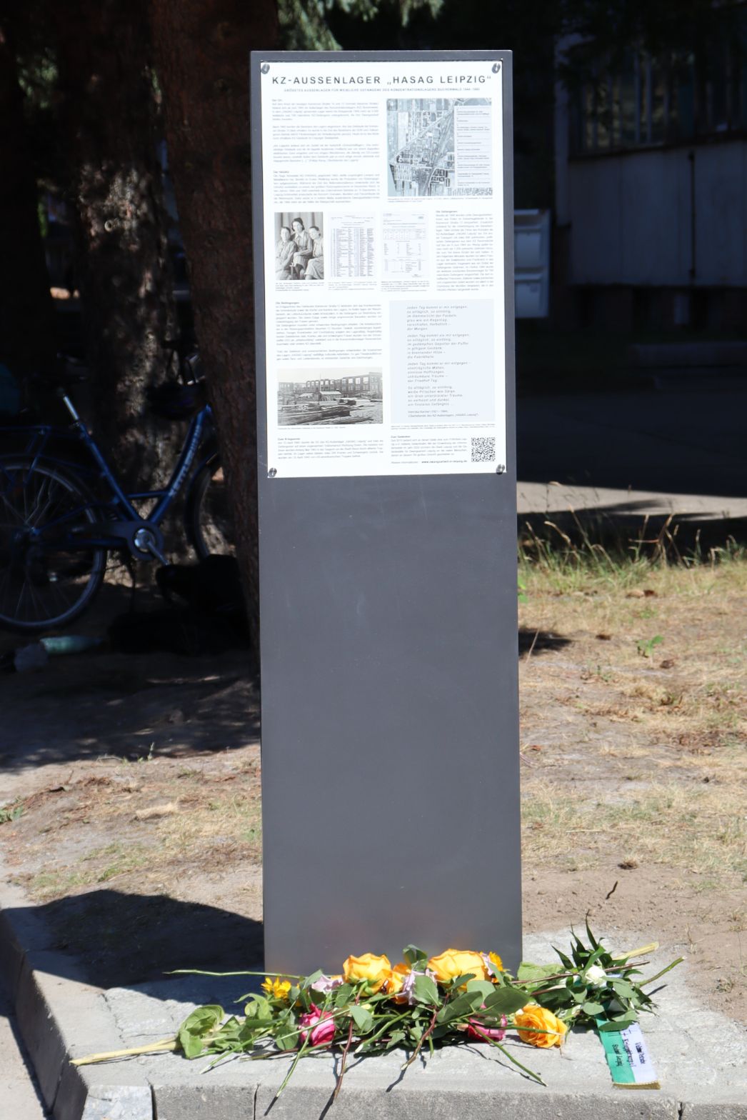 Gedenkstele in der Kamenzer Straße 12, 2022