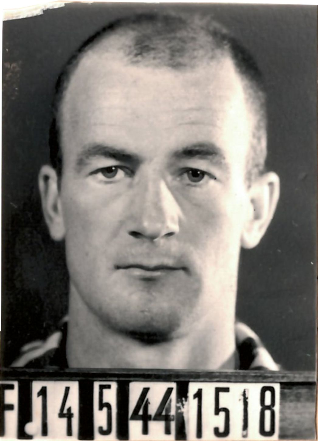 Jean-Claude Stewart nach seiner Ankunft im KZ Buchenwald (Ausschnitt der Häftlingspersonalkarte), Mai 1944