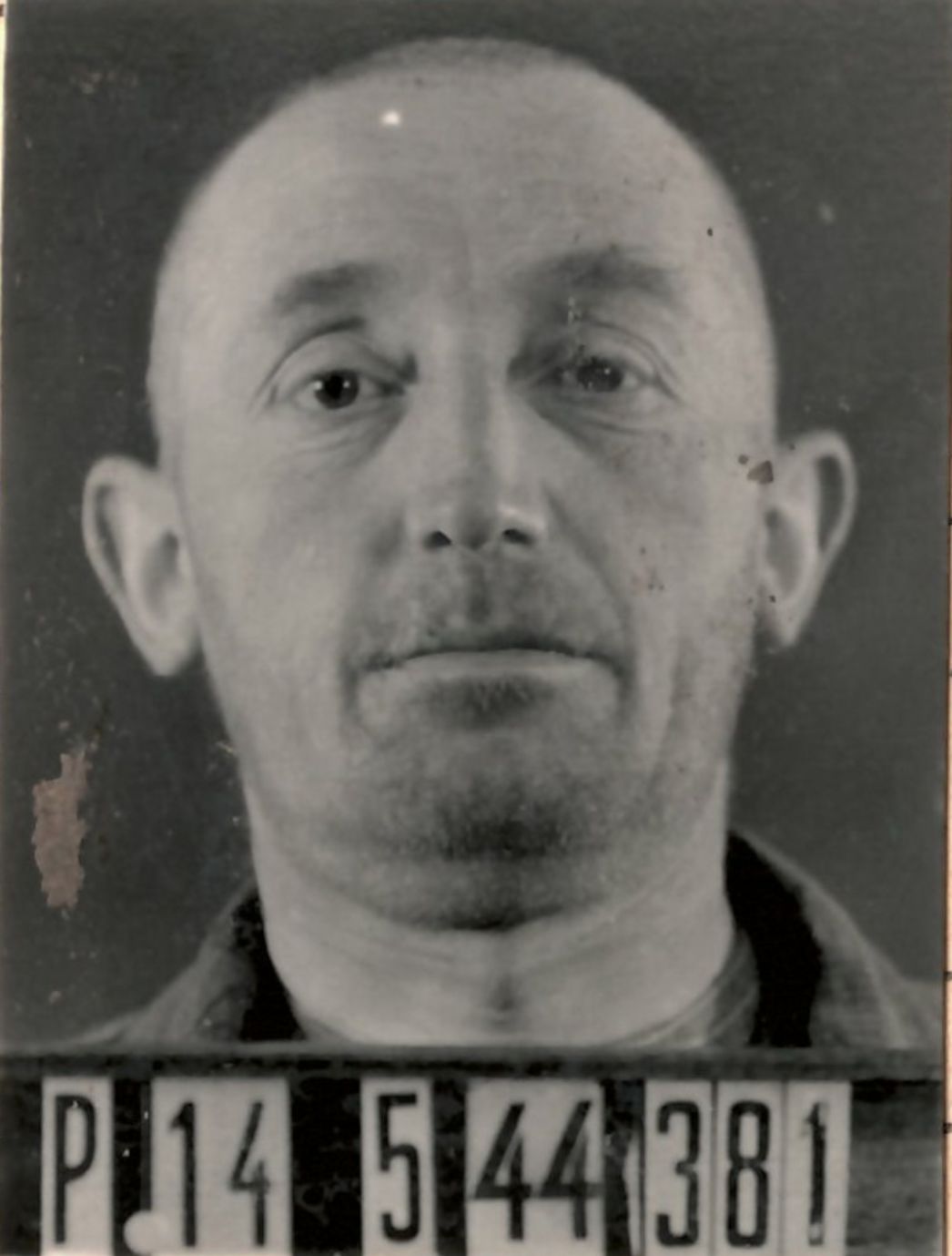 André Carré nach seiner Einweisung in das KZ Buchenwald (Ausschnitt der Häftlingspersonalkarte), Mai 1944