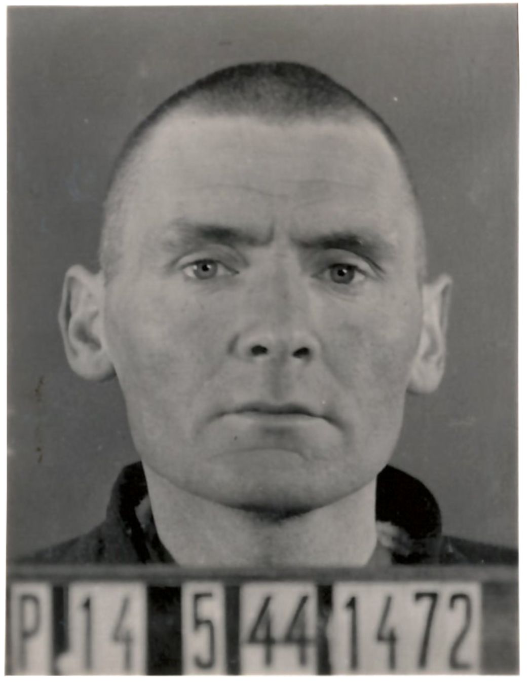 Joseph Onfray nach seiner Einweisung in das KZ Buchenwald (Ausschnitt der Häftlingspersonalkarte), Mai 1944. Foto: Erkennungsdienst der SS