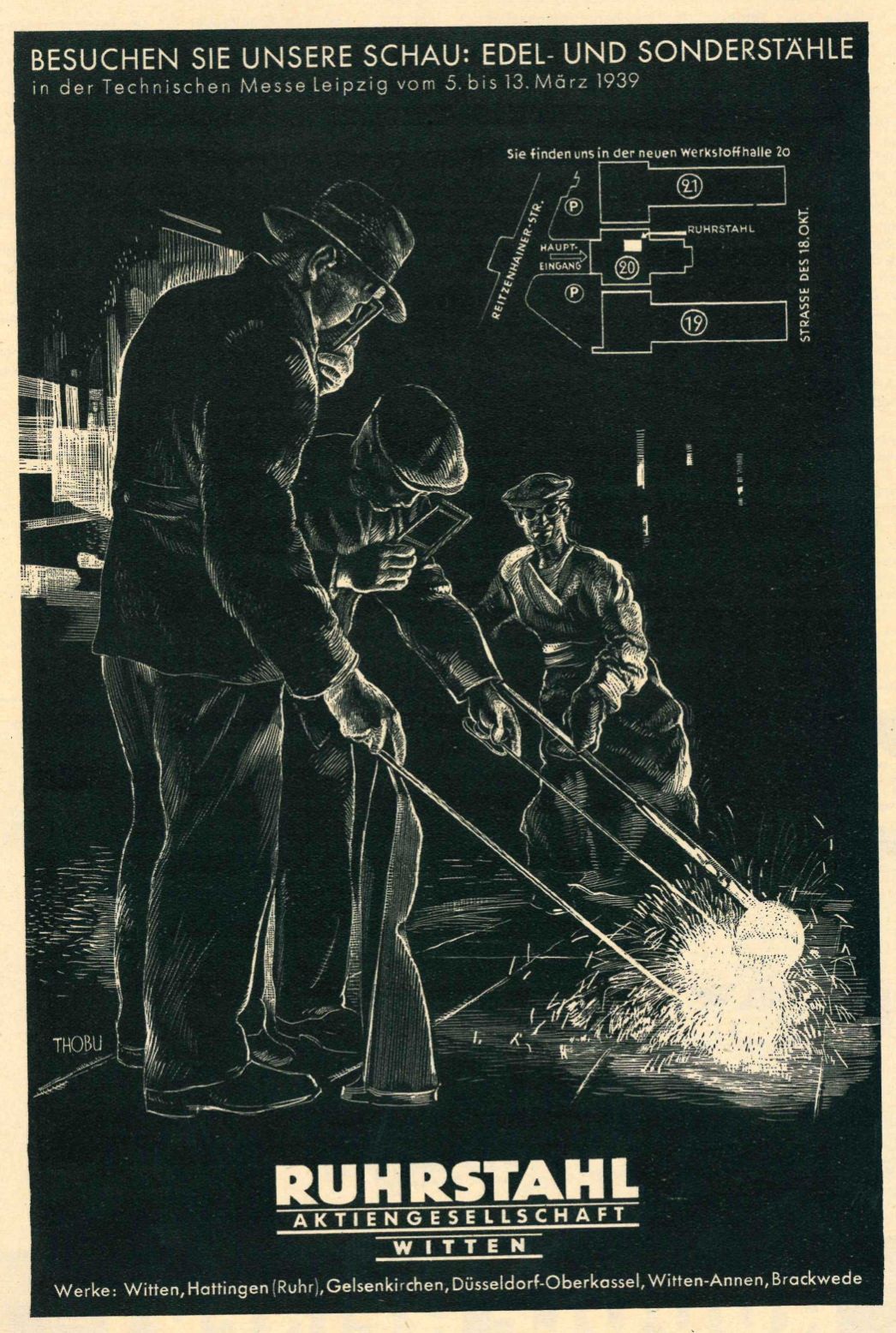 Reklame der Ruhrstahl AG, Februar 1939